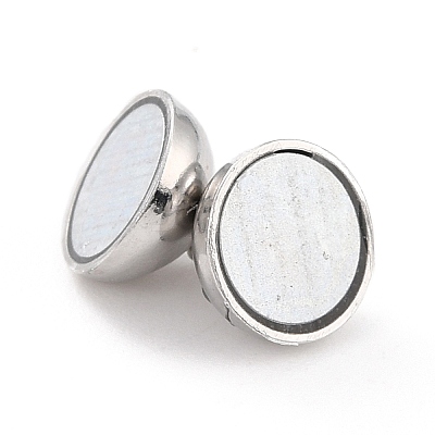 Anti-Tarnish Rhodium Plated 925 Sterling Silver Magnetic Clasps LS-STER-A001-02A-P-1
