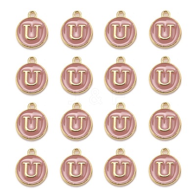 Golden Plated Alloy Enamel Charms ENAM-S118-07U-1