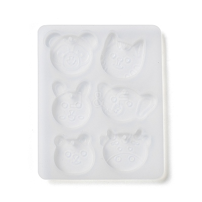 Rabbit/Dragon/Cat Pendant DIY Silhouette Silicone Mold DIY-K073-09B-1