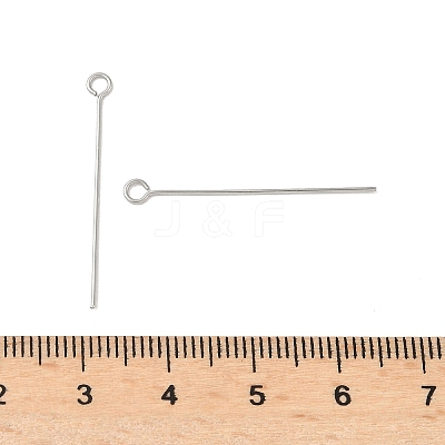 304 Stainless Steel Eye Pins STAS-K293-13P-0.6x30mm-1