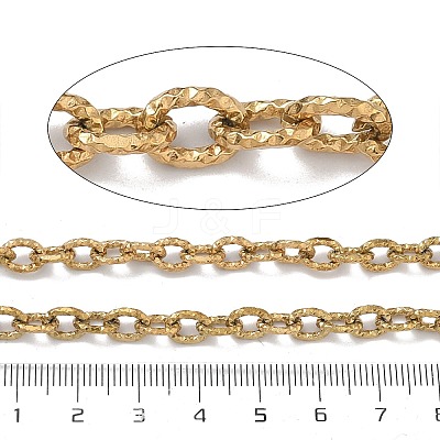 304 Stainless Steel Textured Cable Chains CHS-K023-13G-1