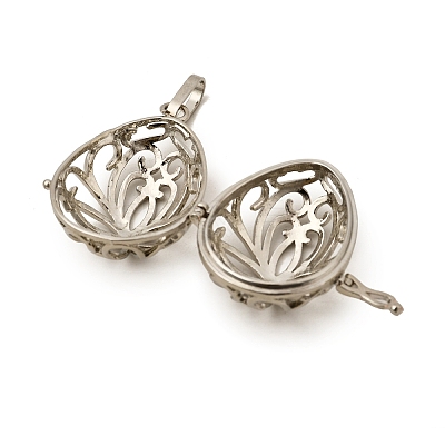 Brass Cage Pendants KK-G283-03P-1