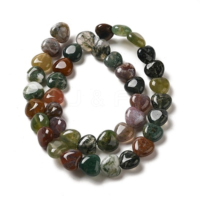 Natural Indian Agate Bead Strands G-R190-11-1