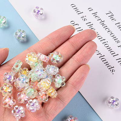 Transparent Acrylic Beads TACR-S152-06B-1