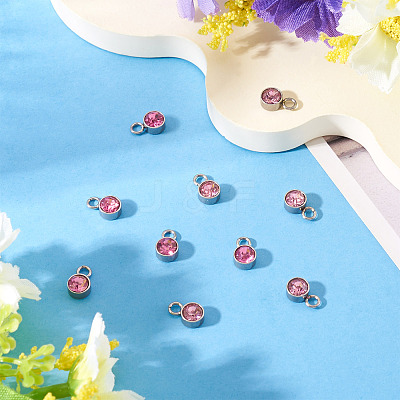 10Pcs Glass Rhinestone Charms STAS-TA0003-26A-1