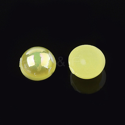ABS Plastic Imitation Pearl Cabochons OACR-S025-5mm-05-1