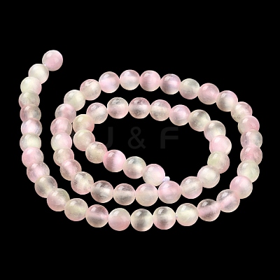 Natural Selenite Dyed Beads Strands G-P493-02J-1