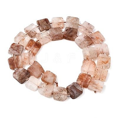 Natural Black Gold Rutilated Quartz Beads Strands GG-CBA4808-E01-01-1