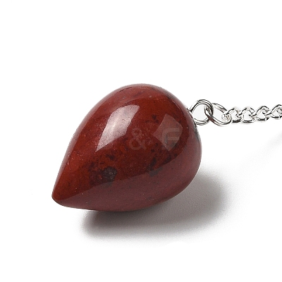 Natural Red Jasper Dowsing Pendulums G-R492-01S-10-1