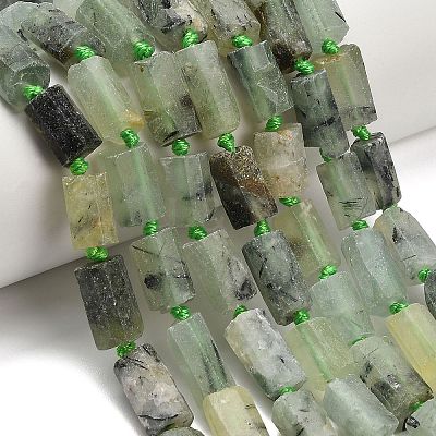Natural Prehnite Beads Strands G-C289-A04-01-1