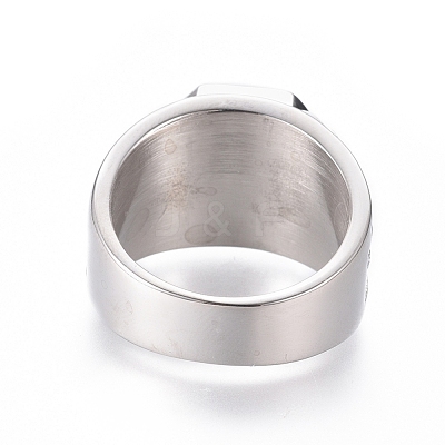 304 Stainless Steel Wide Band Rings RJEW-D073-15-P-1