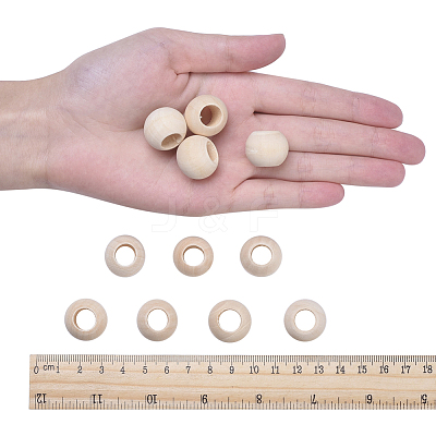 Unfinished Wood Beads X-WOOD-Q038-20mm-1