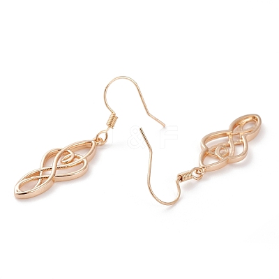 Brass Dangle Earrings EJEW-B002-03G-1