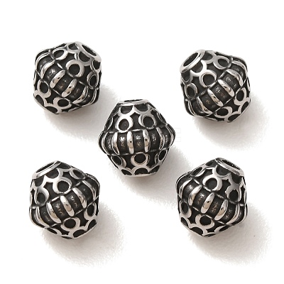 304 Stainless Steel Beads SA-CBA9DCB-06AS-1