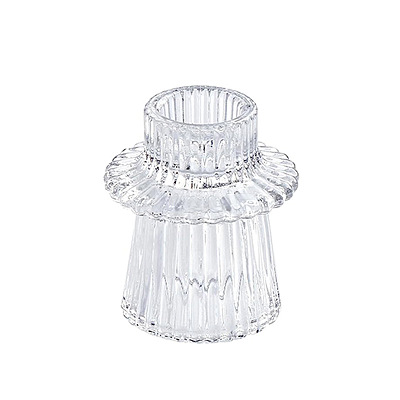Glass Candlestick Holder CAND-PW0013-49B-02-1