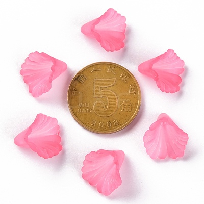 Frosted Acrylic Bead Caps MACR-S371-10A-704-1