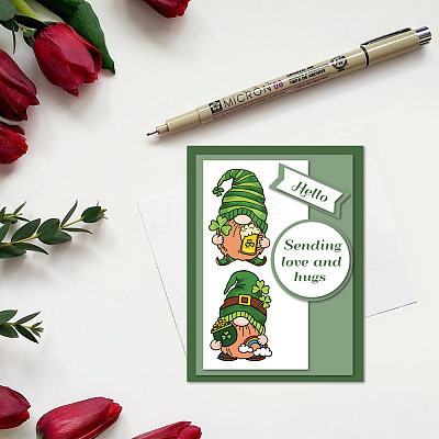 PVC Plastic Clear Stamps DIY-WH0618-0024-1