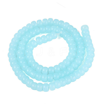 Imitation Jade Glass Beads Strands GLAA-NH0002-A01-B01-1