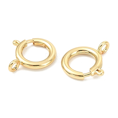SHEGRACE Brass Spring Ring Clasps XGRPCN223-224G-1