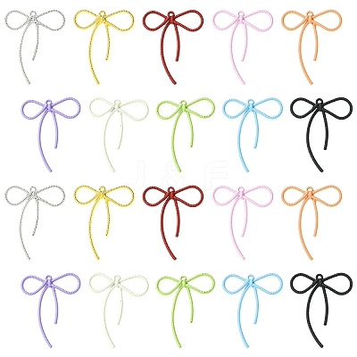 30Pcs 10 Colors Alloy Pendants FIND-YW0009-46-1