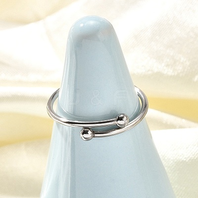 304 Stainless Steel Open Cuff Rings for Women RJEW-F170-03P-02-1