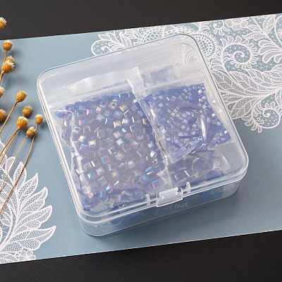 Electroplate Glass Beads Strands EGLA-TA0001-03A-1
