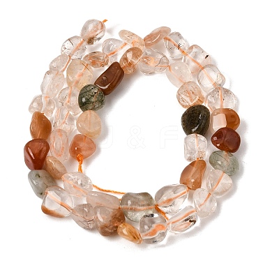 Natural Rainbow Rutilated Quartz Beads Strands GG-CBAC13F-A02-01-1