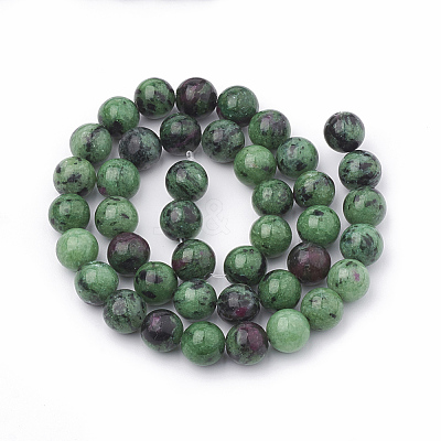 Natural Ruby in Zoisite Beads Strands G-T064-58-1