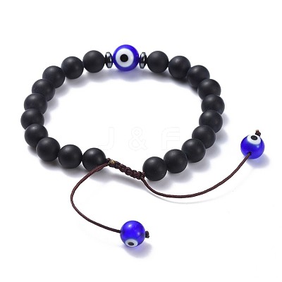 Adjustable Nylon Thread Braided Bead Bracelets BJEW-JB04466-02-1