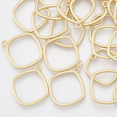 Smooth Surface Alloy Open Back Bezel Pendants X-PALLOY-S117-128-1