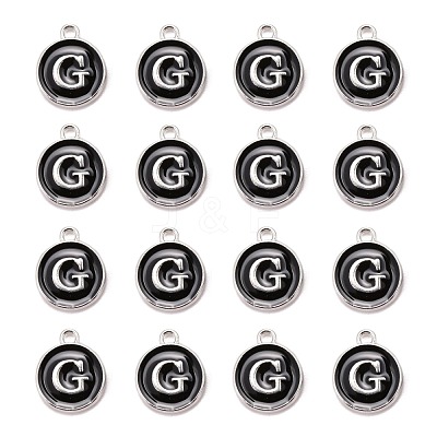 Platinum Plated Alloy Charms ENAM-S118-02G-P-1