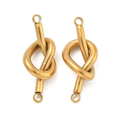 304 Stainless Steel Knot Links Connector Charms STAS-K290-02G-1
