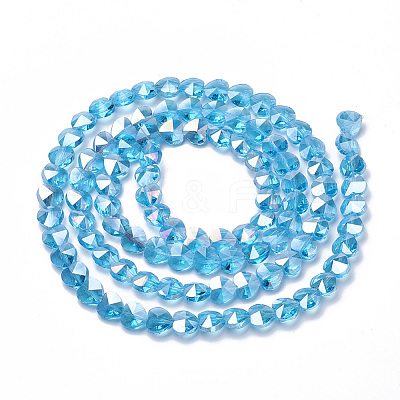 Electroplate Glass Beads LS-EGLA-Q091-14mm-A10-1