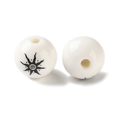 Printed Handmade Porcelain Beads PR-CBA3F2D-05F-1