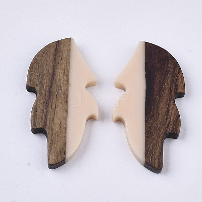 Resin & Wood Cabochons X-RESI-Q210-015A-C02-1