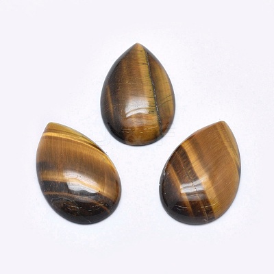 Natural Tiger Eye Cabochons G-P384-I01-1