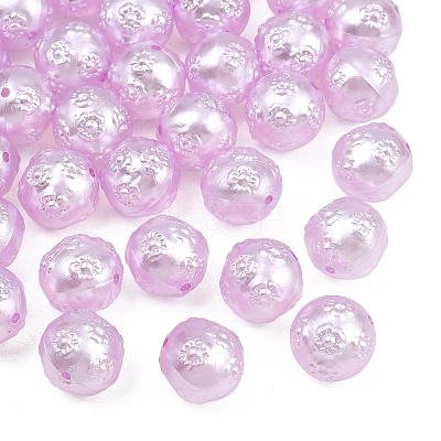 Imitation Pearl Acrylic Beads AC-CBAAA05-08B-1