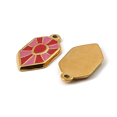 304 Stainless Steel Enamel Pendants STAS-I371-20G-01-1