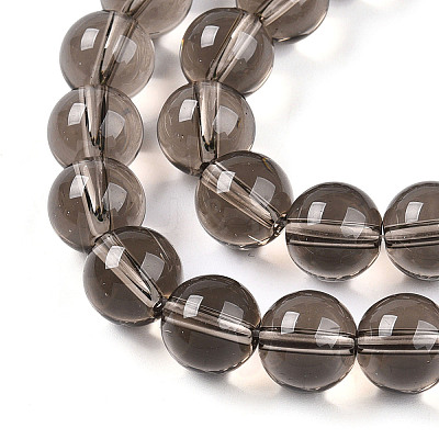Transparent Glass Beads Strands GLAA-T032-T10mm-02-1