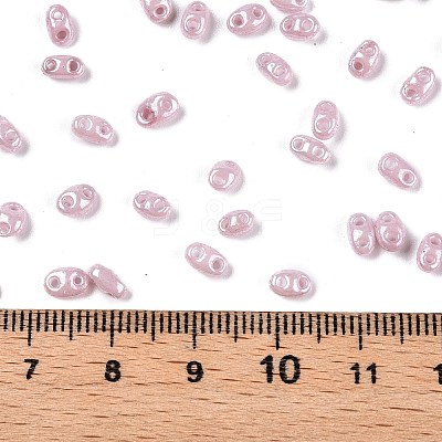 Opaque Colours Luster Glass Seed Beads SEED-T006-02E-1