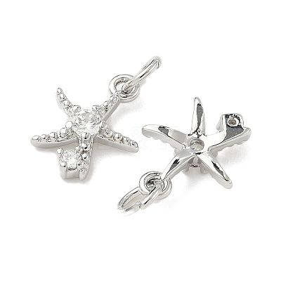 Brass Micro Pave Cubic Zirconia Pendants KK-I355-01P-03-1