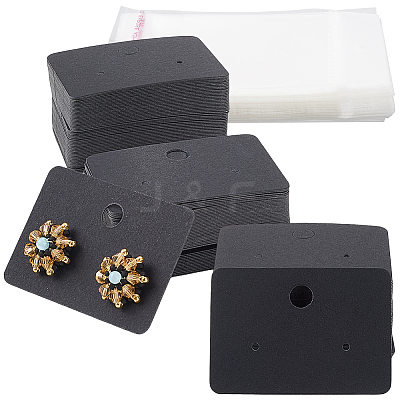 1Set Blank Paper Earring Display Cards EDIS-CN0001-01A-03-1