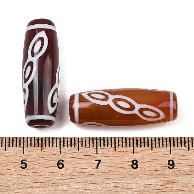 Tibetan Style dZi Beads TDZI-E004-65-1