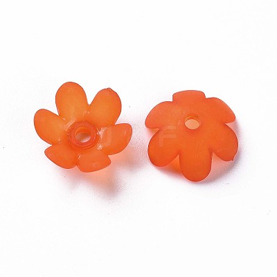 Frosted Acrylic Bead Caps MACR-S371-07A-726-1