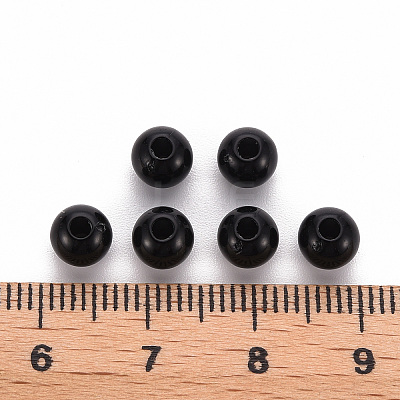 Opaque Acrylic Beads X-MACR-S370-C6mm-S002-1