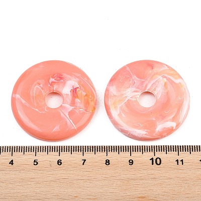 Opaque Imitation Jade Acrylic Pendants OACR-G064-07A-1