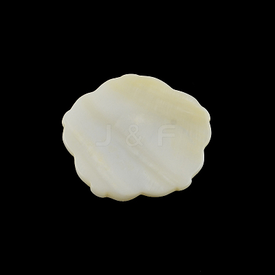 Flower Freshwater Shell Cabochons SHEL-F001-29-1