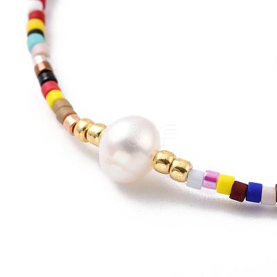 Adjustable Nylon Cord Braided Bead Bracelets BJEW-P256-B14-1
