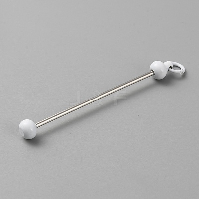 Iron Bar Beadable Keychain for Jewelry Making DIY Crafts IFIN-SZC0005-01A-06-1