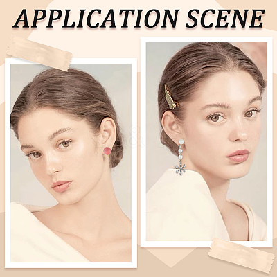 20Pcs 2 Color Brass Clip-on Earring Findings KK-BBC0011-04-1